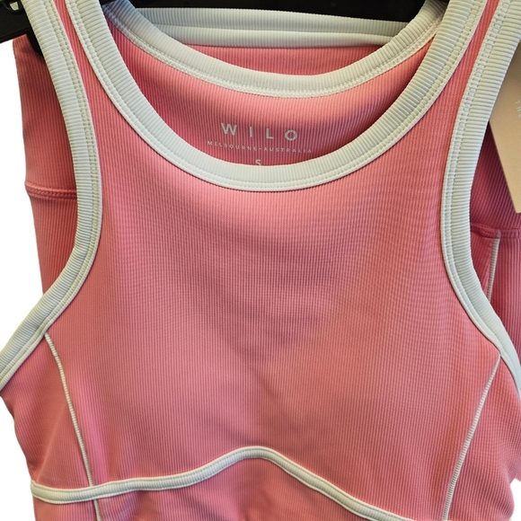 Wilo The Label Pink Bra and Legging Workout Set NEW - Picture 2 of 7